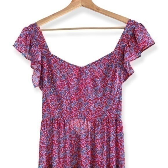 Sabina Musayev x REVOLVE Truly Metallic Maxi Dress pink blue silver NWT - Picture 4 of 6